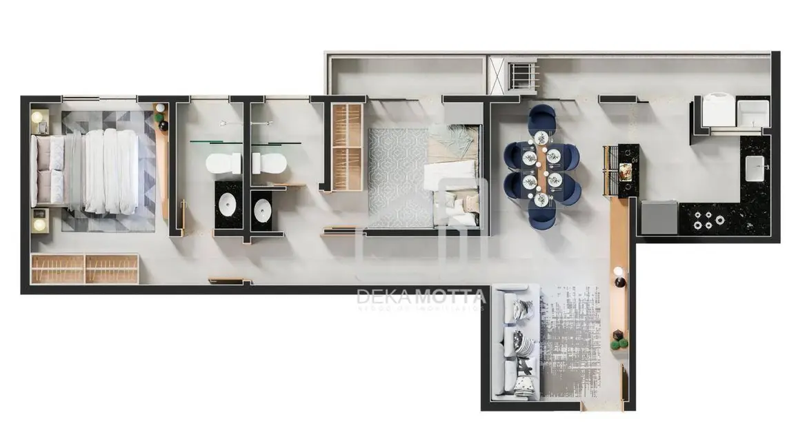 Apartamento com 2 quartos à venda, 63m2 em Santa Mônica, Uberlandia - MG - imagem 3 Foto 3 de Apartamento com 2 quartos à venda, 63m2 em Santa Mônica, Uberlandia - MG