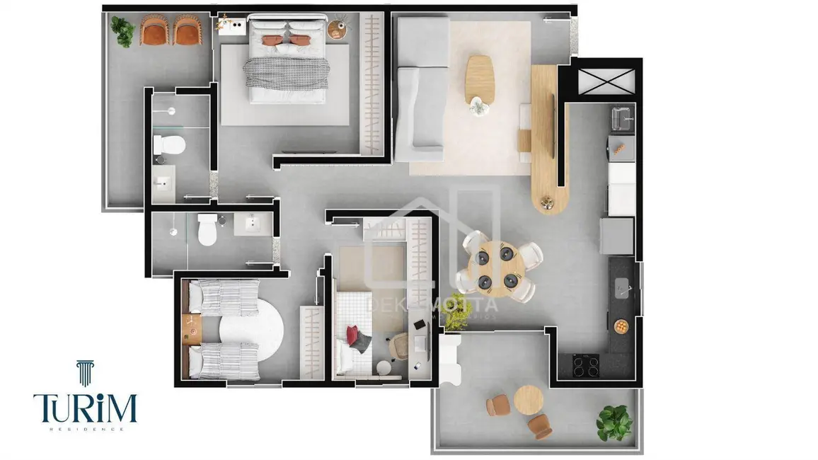 Apartamento com 2 quartos à venda, 79m2 em Presidente Roosevelt, Uberlandia - MG - imagem 3 Foto 3 de Apartamento com 2 quartos à venda, 79m2 em Presidente Roosevelt, Uberlandia - MG