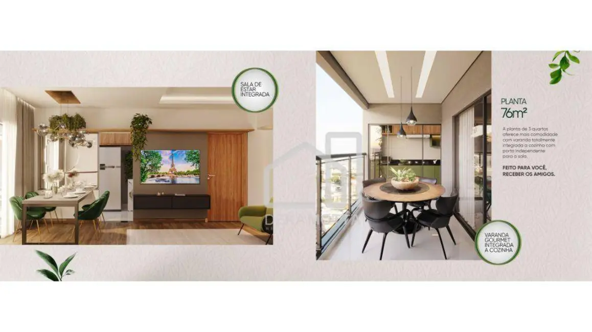 Apartamento com 3 quartos à venda, 76m2 em Presidente Roosevelt, Uberlandia - MG - imagem 5 Foto 5 de Apartamento com 3 quartos à venda, 76m2 em Presidente Roosevelt, Uberlandia - MG