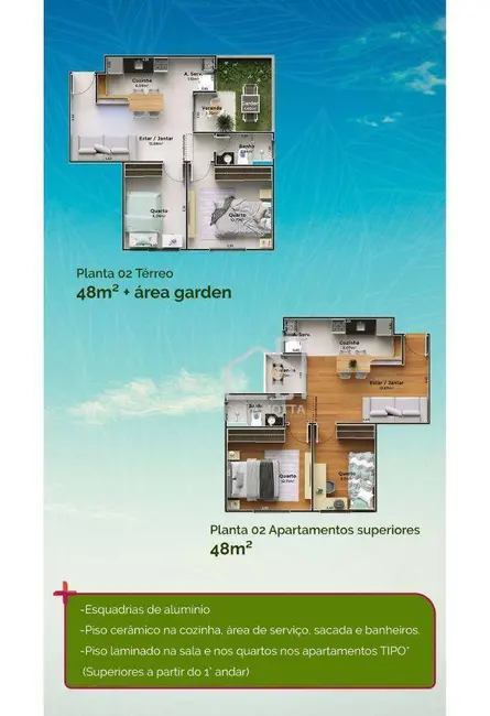 Foto 3 de Apartamento com 2 quartos à venda, 47m2 em Uberlandia - MG