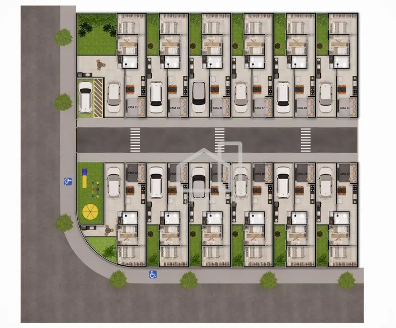 Foto 5 de Casa de Condomínio com 2 quartos à venda, 80m2 em Laranjeiras, Uberlandia - MG