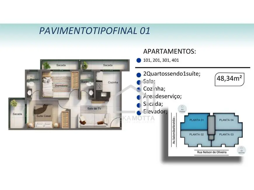 Foto 8 de Apartamento com 2 quartos à venda, 47m2 em Santa Mônica, Uberlandia - MG