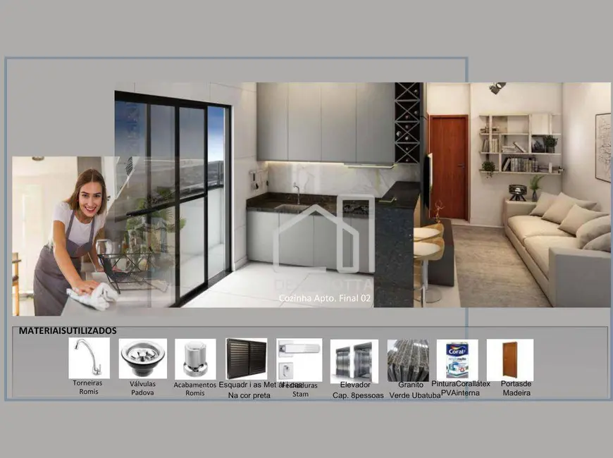 Foto 4 de Apartamento com 2 quartos à venda, 47m2 em Santa Mônica, Uberlandia - MG