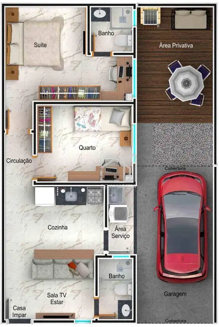 Casa com 2 quartos à venda, 84m2 em Uberlandia - MG - imagem 7 Foto 7 de Casa com 2 quartos à venda, 84m2 em Uberlandia - MG