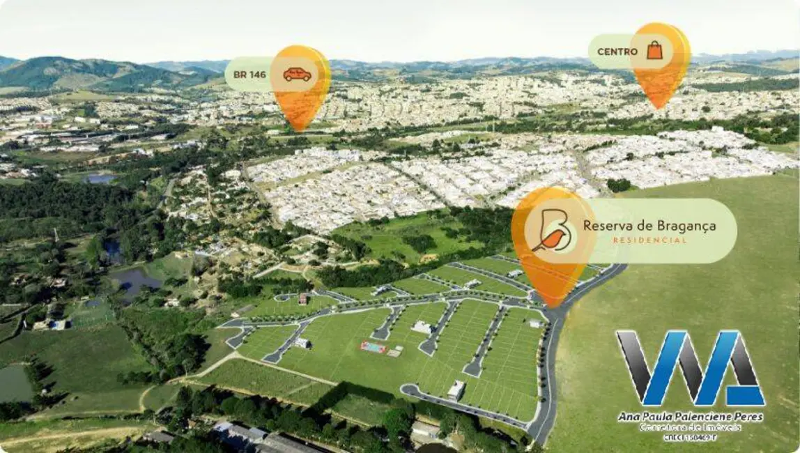 Foto 4 de Terreno / Lote à venda, 250m2 em Cidade Jardim, Braganca Paulista - SP