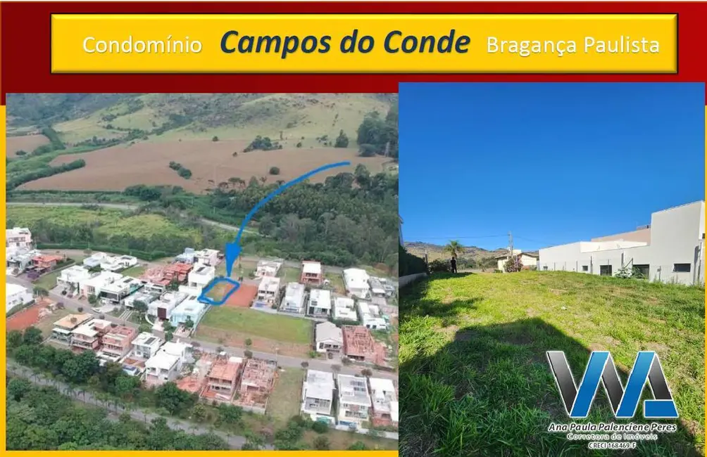Foto 3 de Lote de Condomínio à venda, 477m2 em Condomínio Residencial Campos do Conde, Braganca Paulista - SP