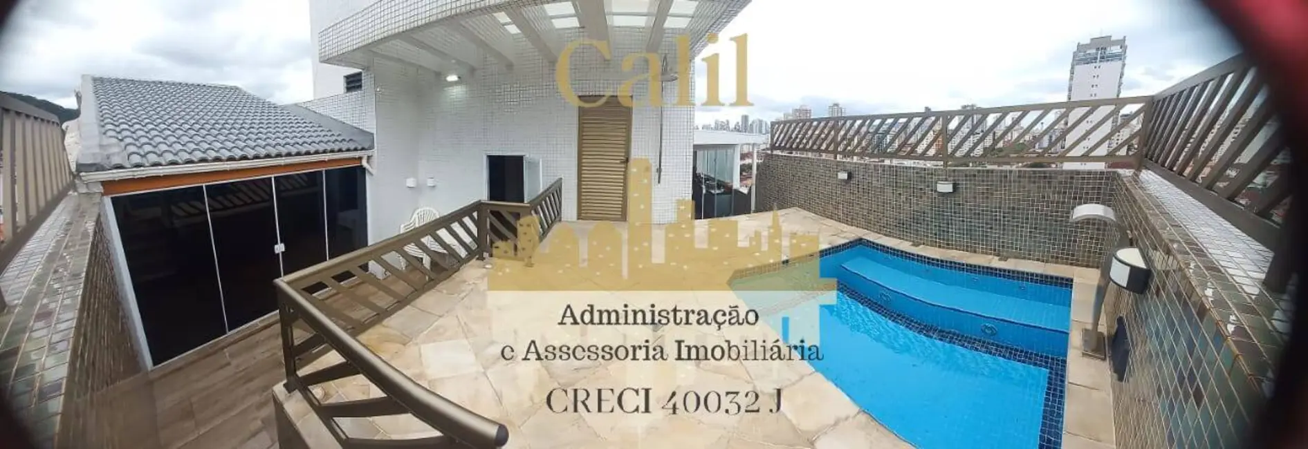 Foto 1 de Cobertura com 3 quartos à venda, 270m2 em Marapé, Santos - SP