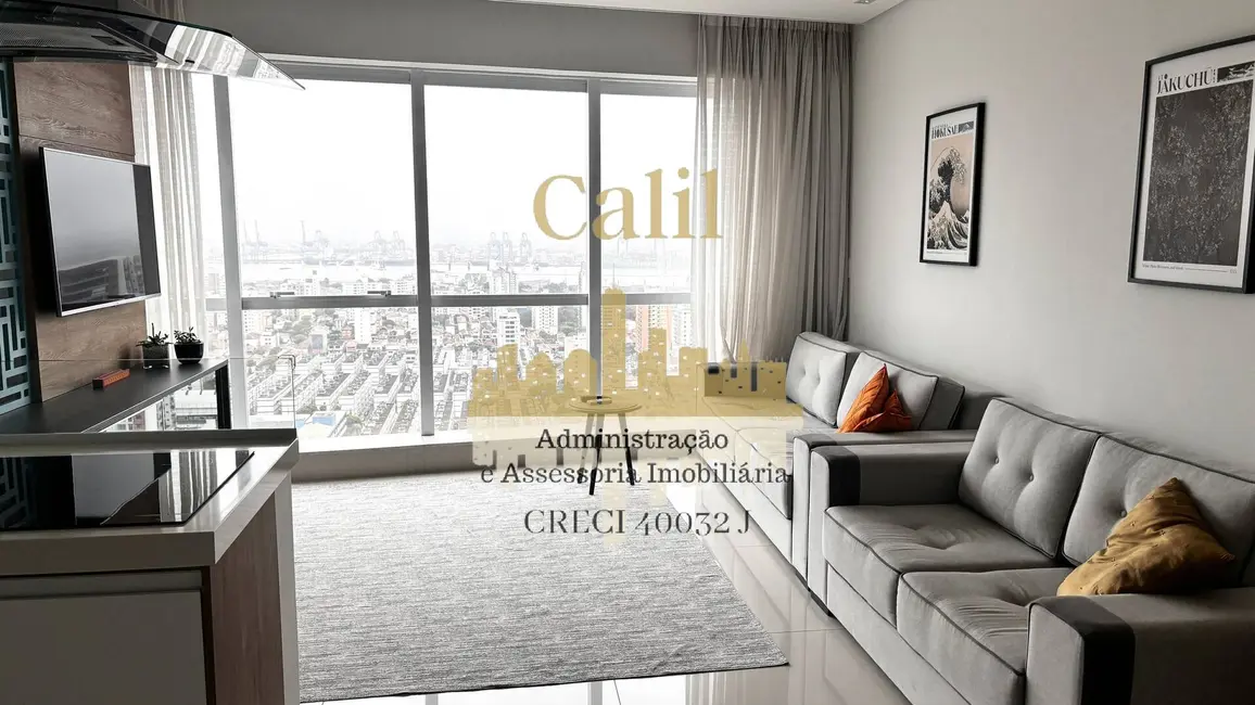 Foto 1 de Apartamento com 1 quarto à venda, 67m2 em Aparecida, Santos - SP