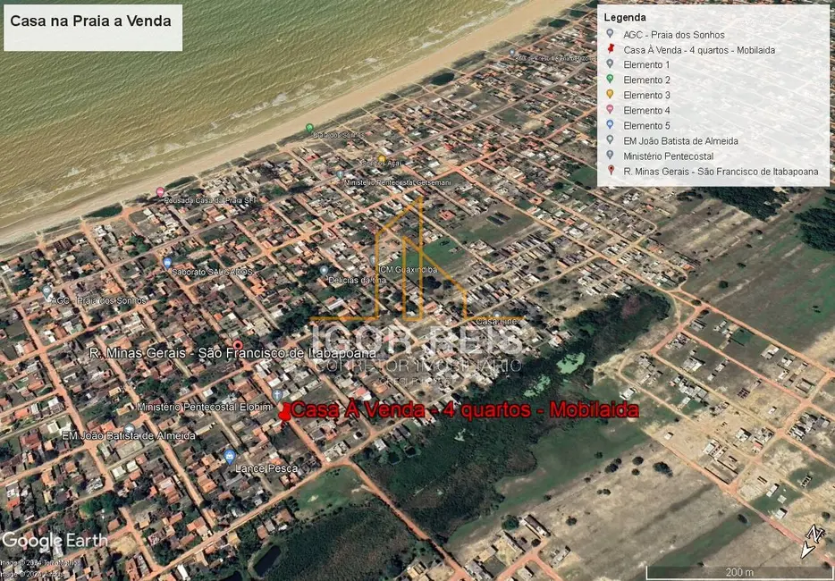 Foto 1 de Casa com 4 quartos à venda, 360m2 em Praia dos Sonhos, Sao Francisco De Itabapoana - RJ