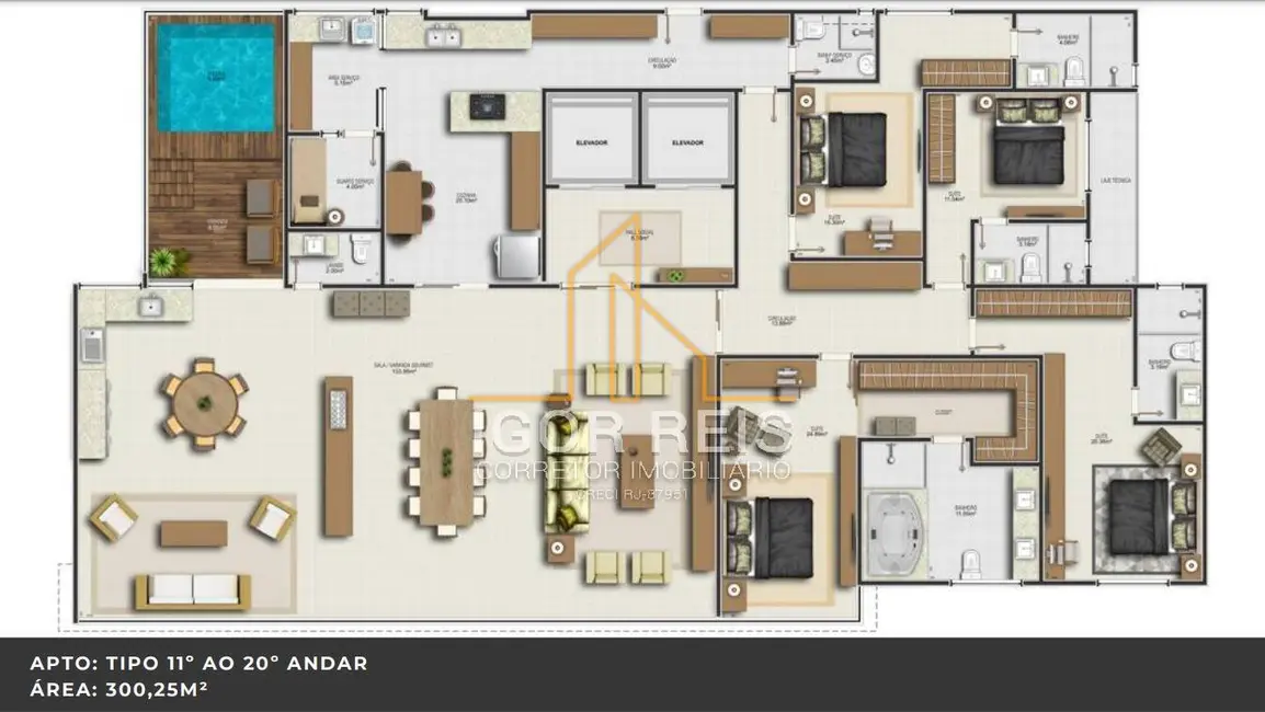 Foto 5 de Apartamento com 3 quartos à venda em Parque Tamandaré, Campos Dos Goytacazes - RJ