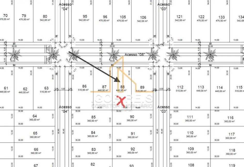 Foto 2 de Lote de Condomínio à venda, 448m2 em Sao Joao Da Barra - RJ