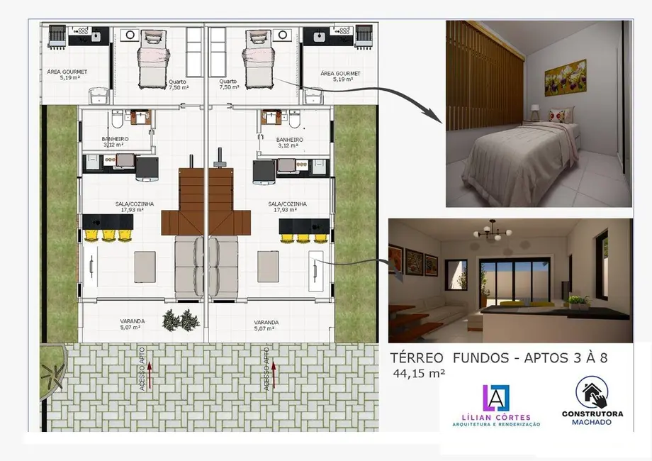 Foto 2 de Casa com 3 quartos à venda, 87m2 em Ogiva, Cabo Frio - RJ