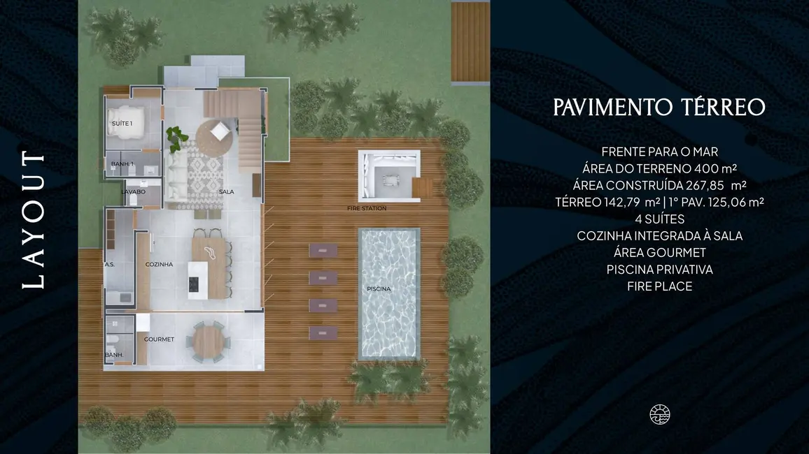 Foto 9 de Casa de Condomínio com 4 quartos à venda e para alugar, 400m2 em Marau - BA