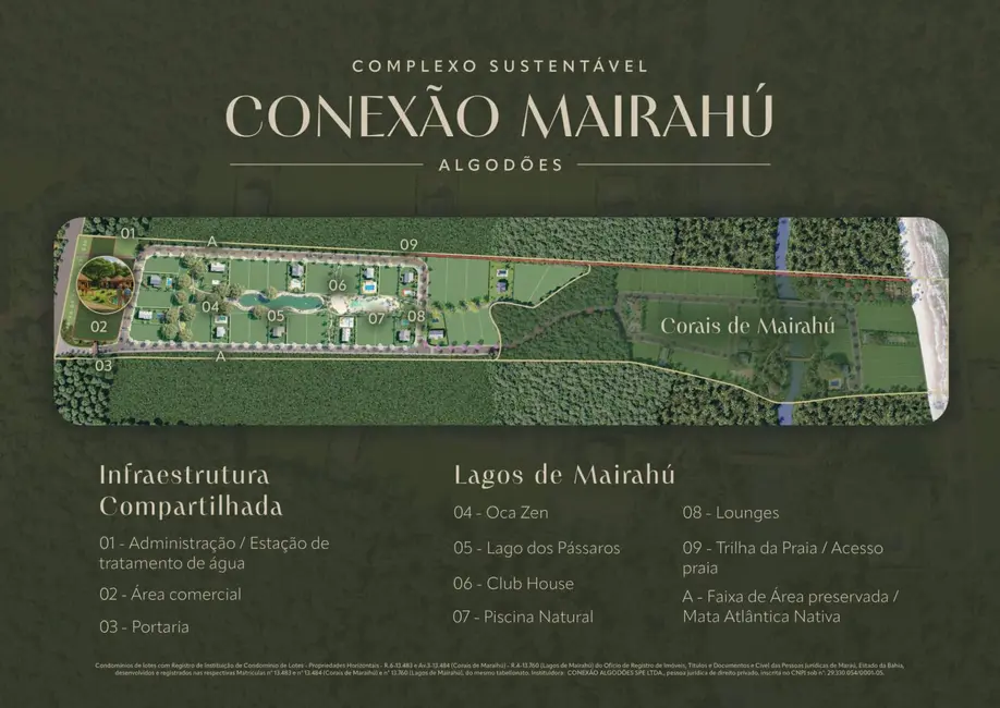 Foto 1 de Lote de Condomínio à venda, 600m2 em Marau - BA