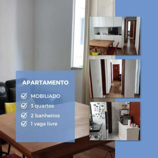 Apartamento com 3 quartos para alugar em Belo Horizonte - MG - imagem 1 Foto 1 de Apartamento com 3 quartos para alugar em Belo Horizonte - MG