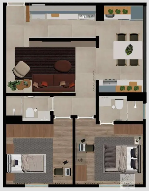 Foto 5 de Apartamento com 2 quartos à venda, 64m2 em Centro, Atibaia - SP