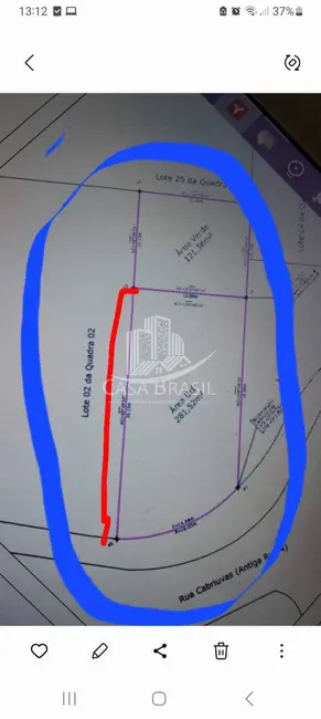 Foto 6 de Terreno / Lote à venda, 629m2 em Park Imperial, Caraguatatuba - SP