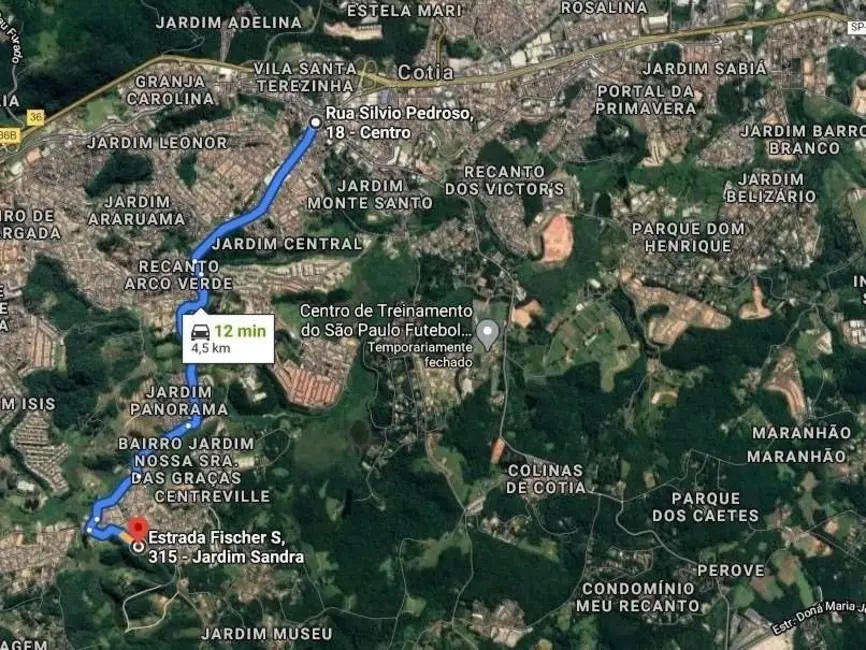 Foto 3 de Terreno / Lote à venda, 2743m2 em Jardim Sandra, Cotia - SP