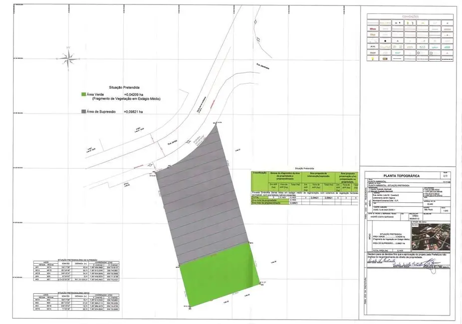 Foto 2 de Lote de Condomínio à venda, 1403m2 em Jardim São Vicente, Cotia - SP