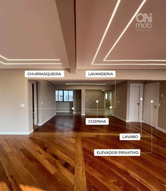 Foto 2 de Apartamento com 3 quartos à venda, 224m2 em Água Verde, Curitiba - PR