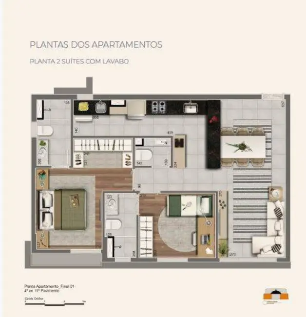 Apartamento com 2 quartos à venda, 68m2 em Lourdes, Belo Horizonte - MG - imagem 2 Foto 2 de Apartamento com 2 quartos à venda, 68m2 em Lourdes, Belo Horizonte - MG