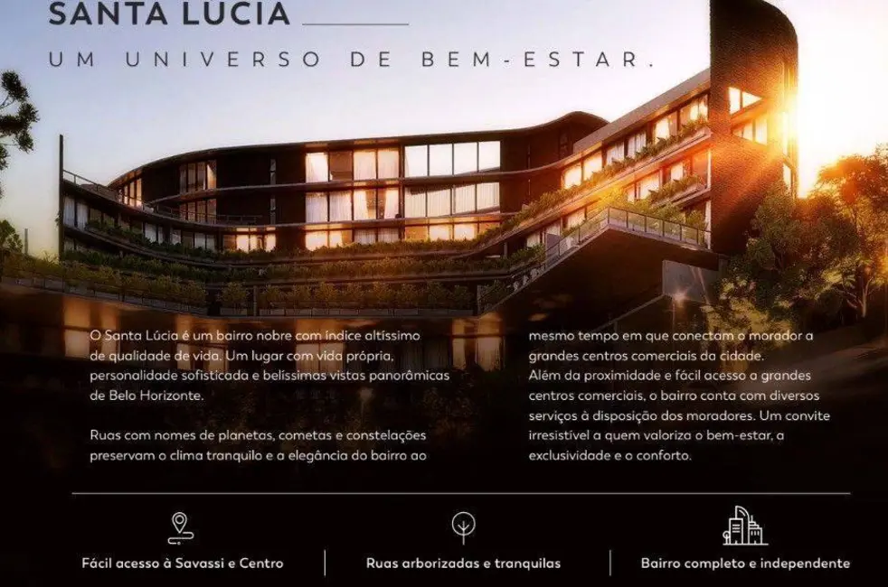 Foto 2 de Apartamento com 2 quartos à venda, 84m2 em Santa Lúcia, Belo Horizonte - MG