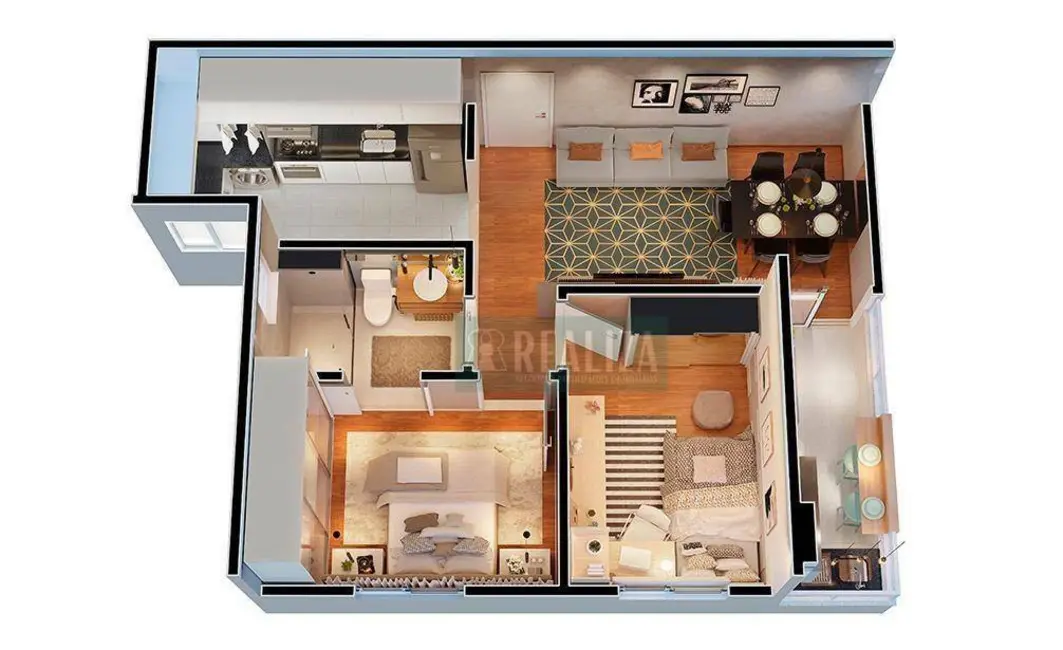 Foto 6 de Apartamento com 2 quartos para alugar, 51m2 em Buritis, Belo Horizonte - MG