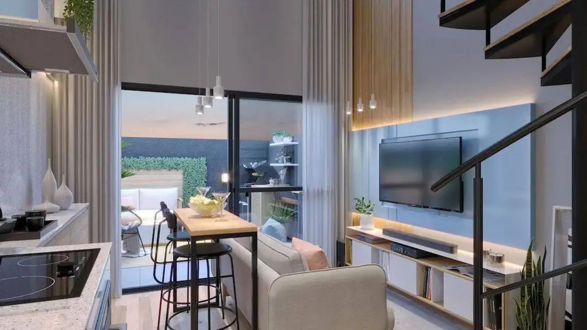 Foto 2 de Apartamento com 1 quarto à venda, 38m2 em Santa Felicidade, Curitiba - PR