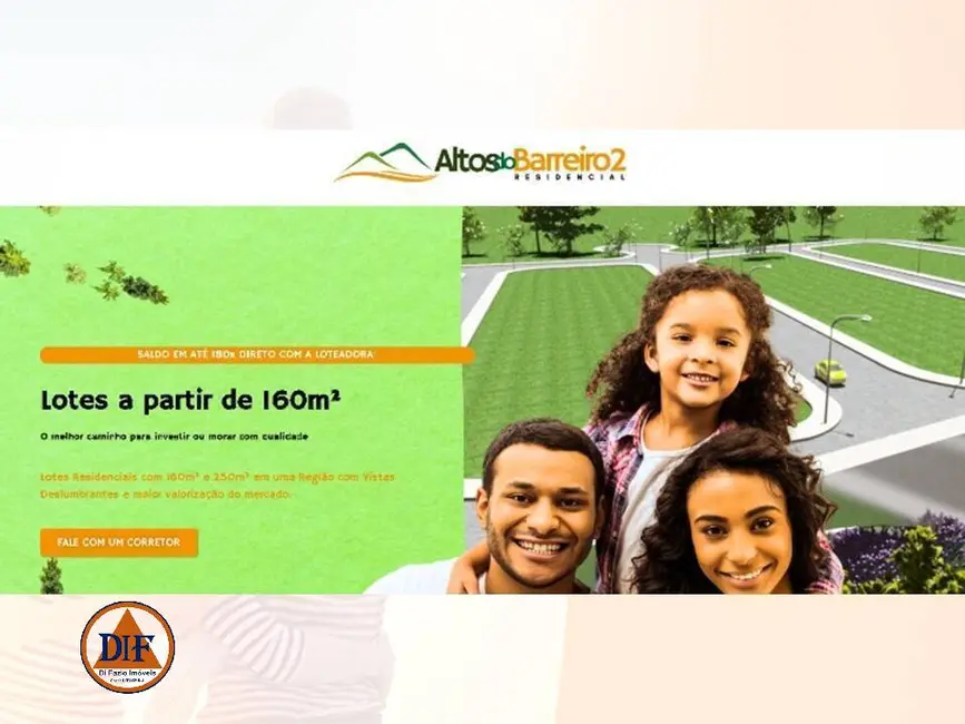 Foto 2 de Terreno / Lote à venda, 160m2 em Barreiro, Taubate - SP