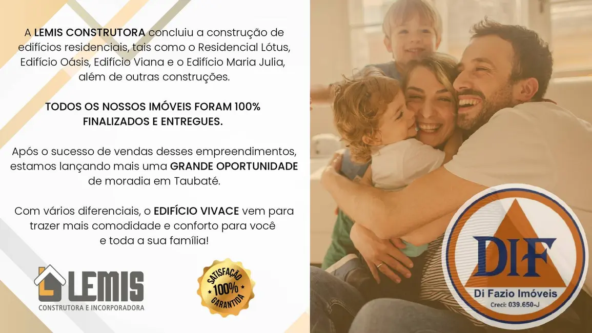 Foto 2 de Apartamento com 2 quartos à venda, 54m2 em Vila São José, Taubate - SP