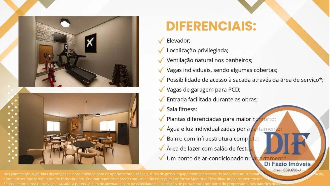 Foto 3 de Apartamento com 2 quartos à venda, 54m2 em Vila São José, Taubate - SP