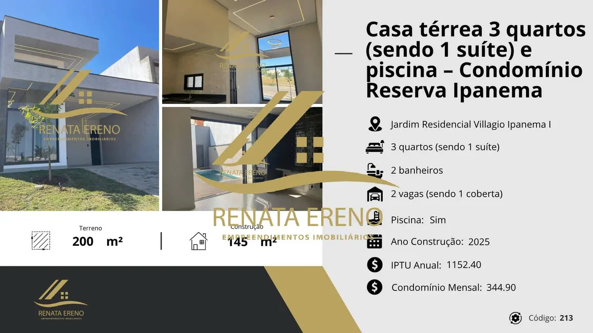 Foto 5 de Casa com 3 quartos à venda, 200m2 em Sorocaba - SP