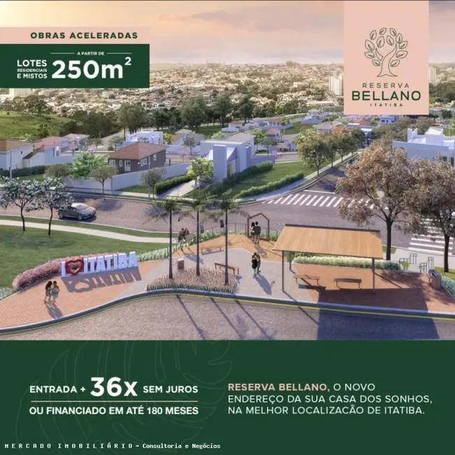 Foto 2 de Terreno / Lote à venda, 250m2 em Jardim Santa Filomena, Itatiba - SP