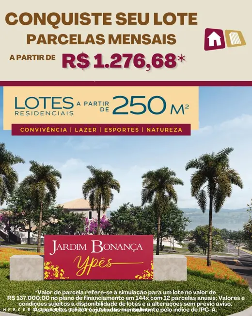 Foto 6 de Terreno / Lote à venda, 250m2 em Braganca Paulista - SP