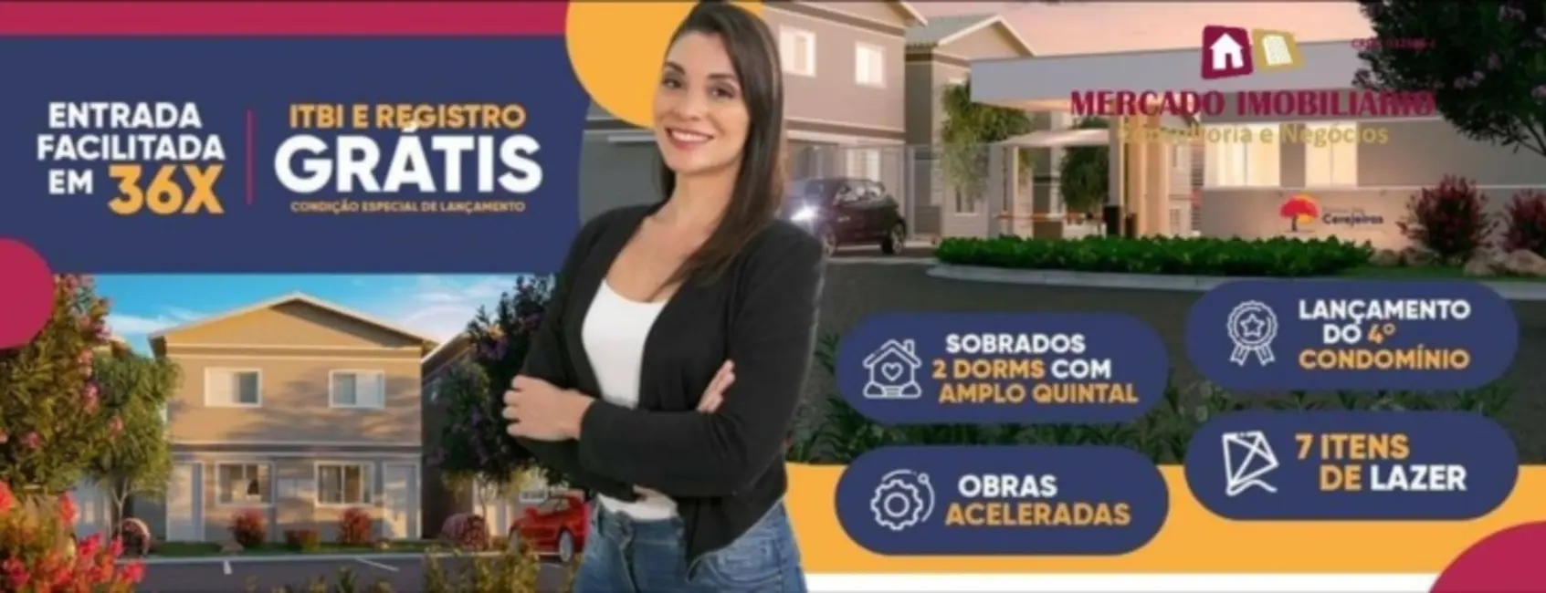 Foto 1 de Sobrado com 2 quartos à venda, 54m2 em Bom Retiro, Braganca Paulista - SP