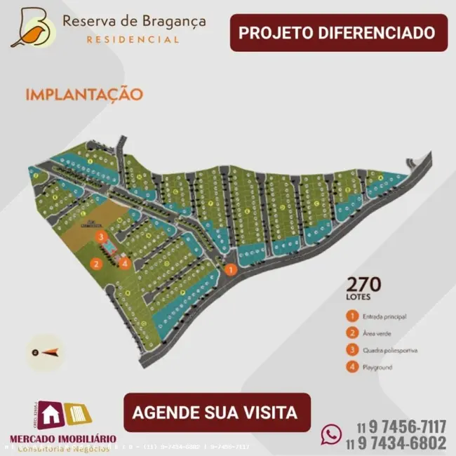 Foto 6 de Terreno / Lote à venda, 250m2 em Braganca Paulista - SP