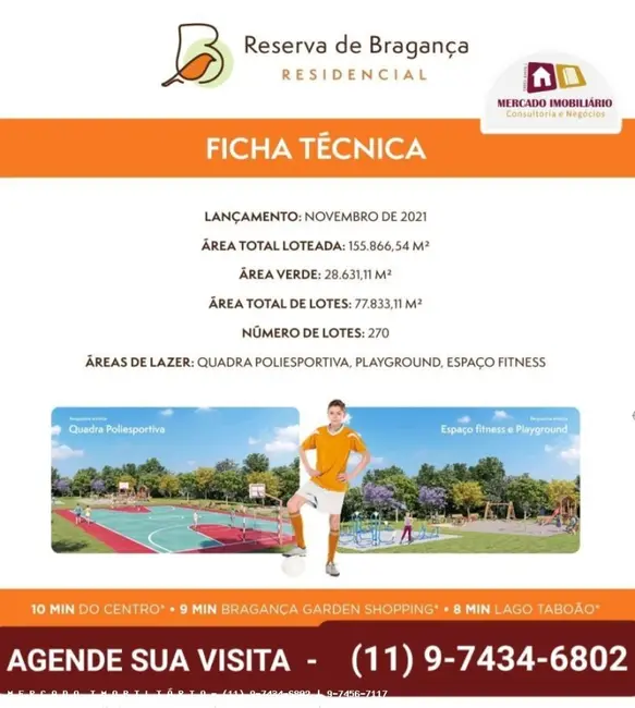 Foto 7 de Terreno / Lote à venda, 250m2 em Braganca Paulista - SP