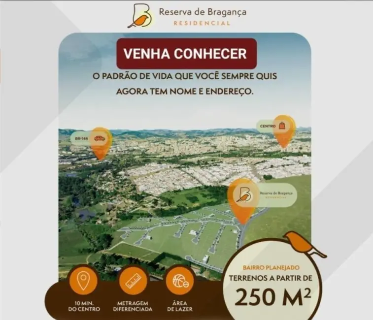 Foto 3 de Terreno / Lote à venda, 250m2 em Braganca Paulista - SP