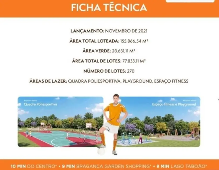 Foto 7 de Terreno / Lote à venda, 250m2 em Braganca Paulista - SP