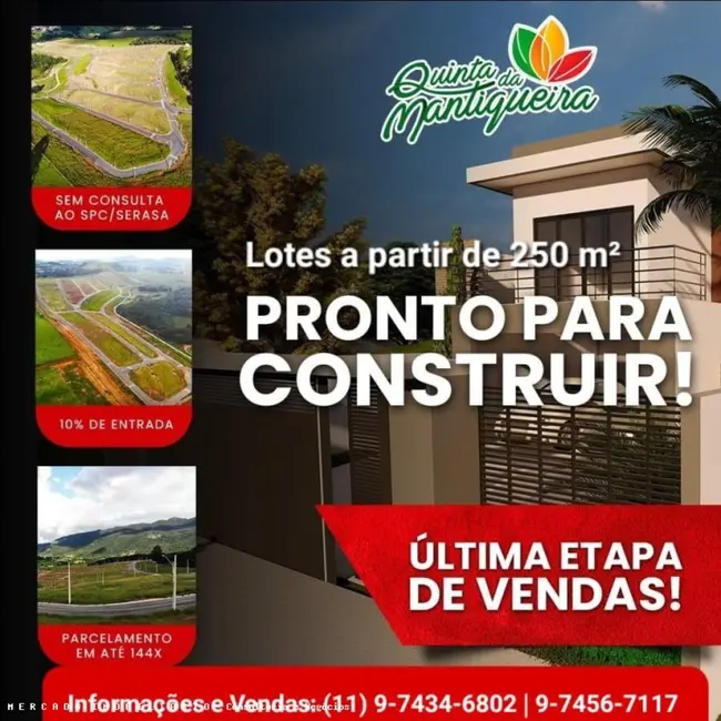 Foto 6 de Terreno / Lote à venda, 250m2 em Vargem - SP