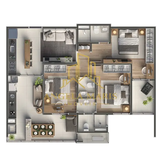 Apartamento com 3 quartos à venda, 85m2 em Sao Jose Dos Campos - SP - imagem 2 Foto 2 de Apartamento com 3 quartos à venda, 85m2 em Sao Jose Dos Campos - SP