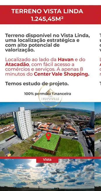 Foto 1 de Terreno / Lote à venda e para alugar, 1245m2 em Sao Jose Dos Campos - SP
