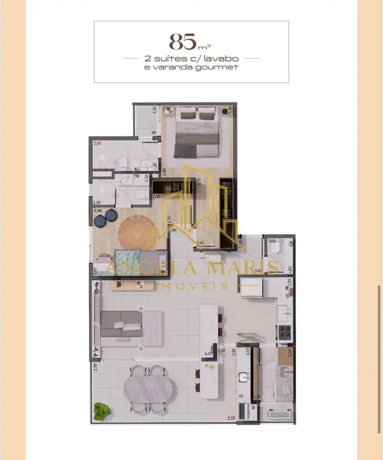 Apartamento com 2 quartos à venda, 75m2 em Sao Jose Dos Campos - SP - imagem 5 Foto 5 de Apartamento com 2 quartos à venda, 75m2 em Sao Jose Dos Campos - SP