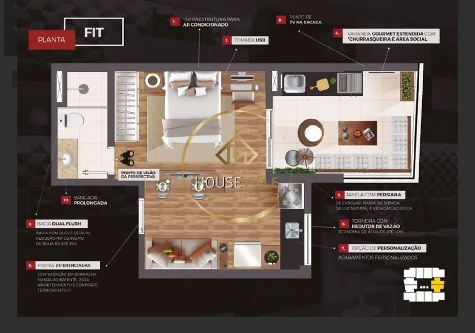 Foto 1 de Apartamento com 1 quarto à venda, 40m2 em Sao Jose Dos Campos - SP