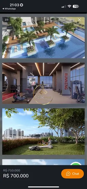 Foto 3 de Apartamento com 1 quarto à venda e para alugar, 51m2 em Sao Jose Dos Campos - SP