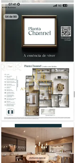 Foto 7 de Apartamento com 2 quartos à venda, 75m2 em Sao Jose Dos Campos - SP