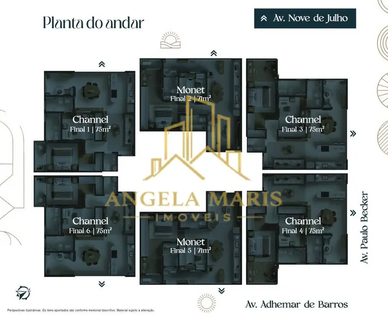 Foto 6 de Apartamento com 2 quartos à venda, 75m2 em Sao Jose Dos Campos - SP