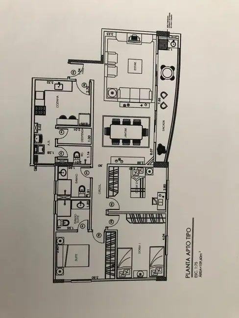 Foto 3 de Apartamento com 3 quartos à venda, 110m2 em Centro, Taubate - SP