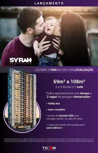 Foto 9 de Apartamento com 3 quartos à venda, 107m2 em Taubate - SP