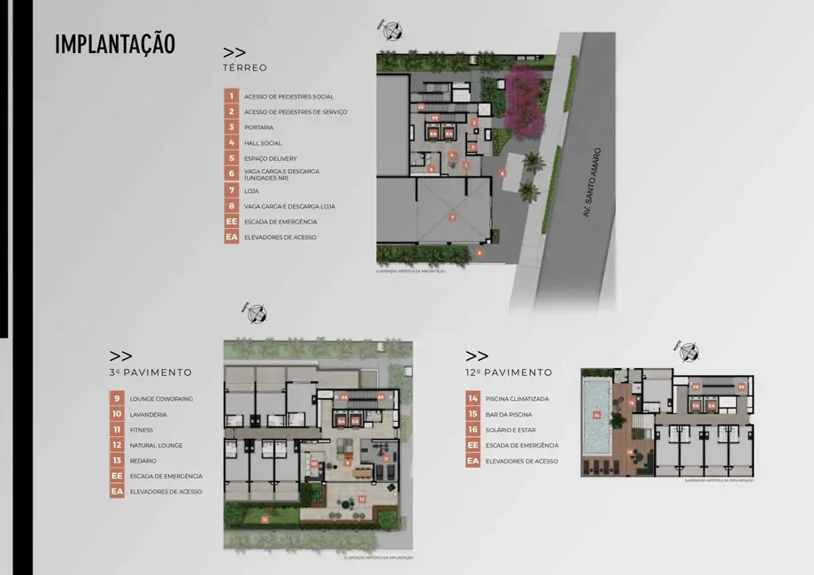 Foto 6 de Apartamento com 1 quarto para alugar, 27m2 em Santo Amaro, São Paulo - SP